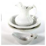 Pitcher and Washbowl, Dresden Ironstone