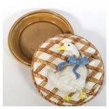 Department 56 Ceramic Covered Pie Dish