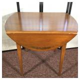Cherry Stenciled Drop Leaf Stand / Table