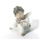 Lladro Figurine, Angel Thinking