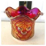 Wreathed Cherry Carnival Bowl