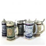 (5) Avon Beer Steins