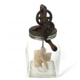 6 qt. Glass Butter Churn