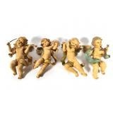 (4) Vintage Depose Italy Angel Ornaments
