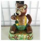 Tin Bubble Blowing Bear