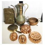 Lot of Copper and Brass Molds