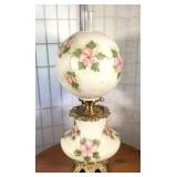 GWTW  Parlor Lamp, Decorated with Dogwood
