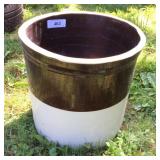 (6) Gallon Brown and White Stoneware Crock