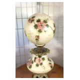 GWTW Lamp with Pink Flowers