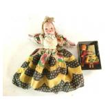 Vintage Bed Doll and (2) Roma Dolls