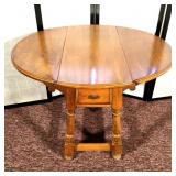 Cherry Finish, Drop Leaf Lamp Stand