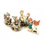 (3) Hummel Figurines (1) Redhead Figurine