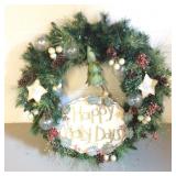 36"  Happy Holidays Wreath