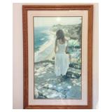 Print, Girl at the Ocean