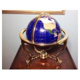 Brass Base, Inlaid Blue Glove