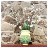 Decorator Vase with Dogwood Flowers