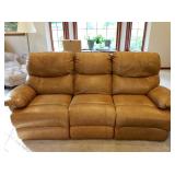 Leather, Double Reclining Sofa