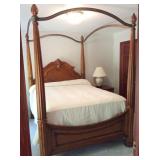 Chestnut Tall Poster Canopy Bed