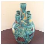 Older Asian Lotus Flower Vase