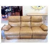 Leather, Double Reclining Sofa