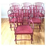 (6) Rustic Pennsylvania Twig Arm Chairs