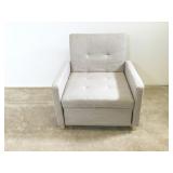 Light Tan Arm Chair / Converts to Bed