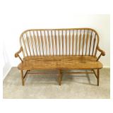 Oak Arrowback Deacon