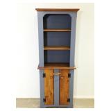 Small Blue Pine Cabinet