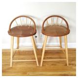 (2)  Signed Thomas Moser Bowback Stools