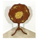 Tilt Top Stenciled Table