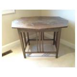 Vintage Mission Style Lamp Table