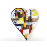 Mixed Media Collage Wall Art / Vintage Cans