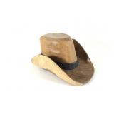 Carved / Molded Wood Western Hat