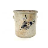 Four Gallon Decorated Stoneware  Crock
