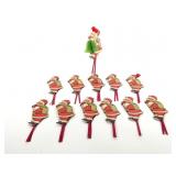 (12) Amscan Denmark Honeycomb Santas