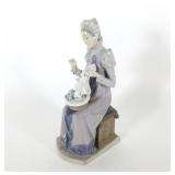 Lladro #5126 Medieval Embroidering Figurine