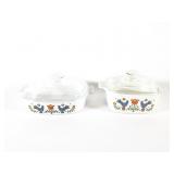 (2) pcs Corning Ware Country Festival Bakeware