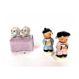 Skull Nodder, Asian Figural Salt & Pepper Shakers