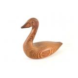 Carved Solid Wood Swan