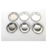 (6) Sterling Silver 6' Plates