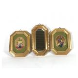 (3) pc Gold Frame Wall Decor