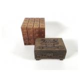 (2) Wood Boxes made in Equador and India