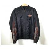 Harley Davidson Nylon Bomber Riding Jacket Sz L