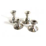 (4) Sterling Candleholders
