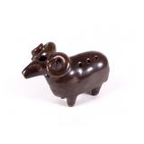 Clay Ram Incense Holder