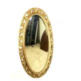 Oval Gold Gilt Gesso Mirror