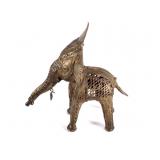 India Brass Elephant Statue / Incense Burner
