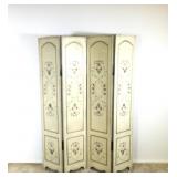 Four Section Decorated Room Screen