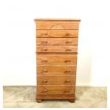 White Wash Oak Jewelry Chest