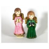 (2) Vintage Christmas Angels